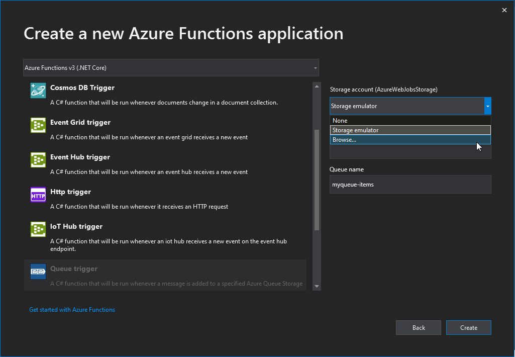 Select Functions Trigger